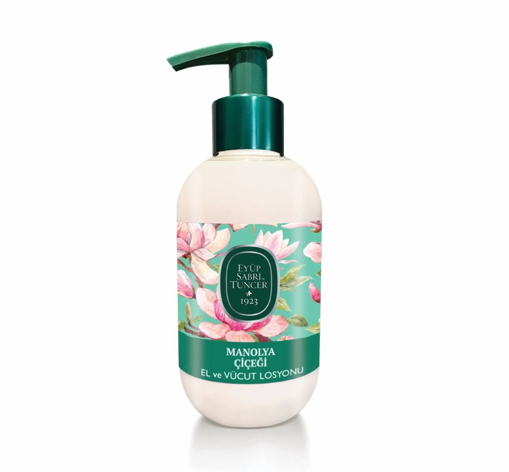 Magnolia-Olive-oil-hand-body-lotion-280ML لوشن مرطب لليدين والجسم بزيت الزيتون الطبيعي وزهور الماغنوليا (280 مل) - الصورة 1