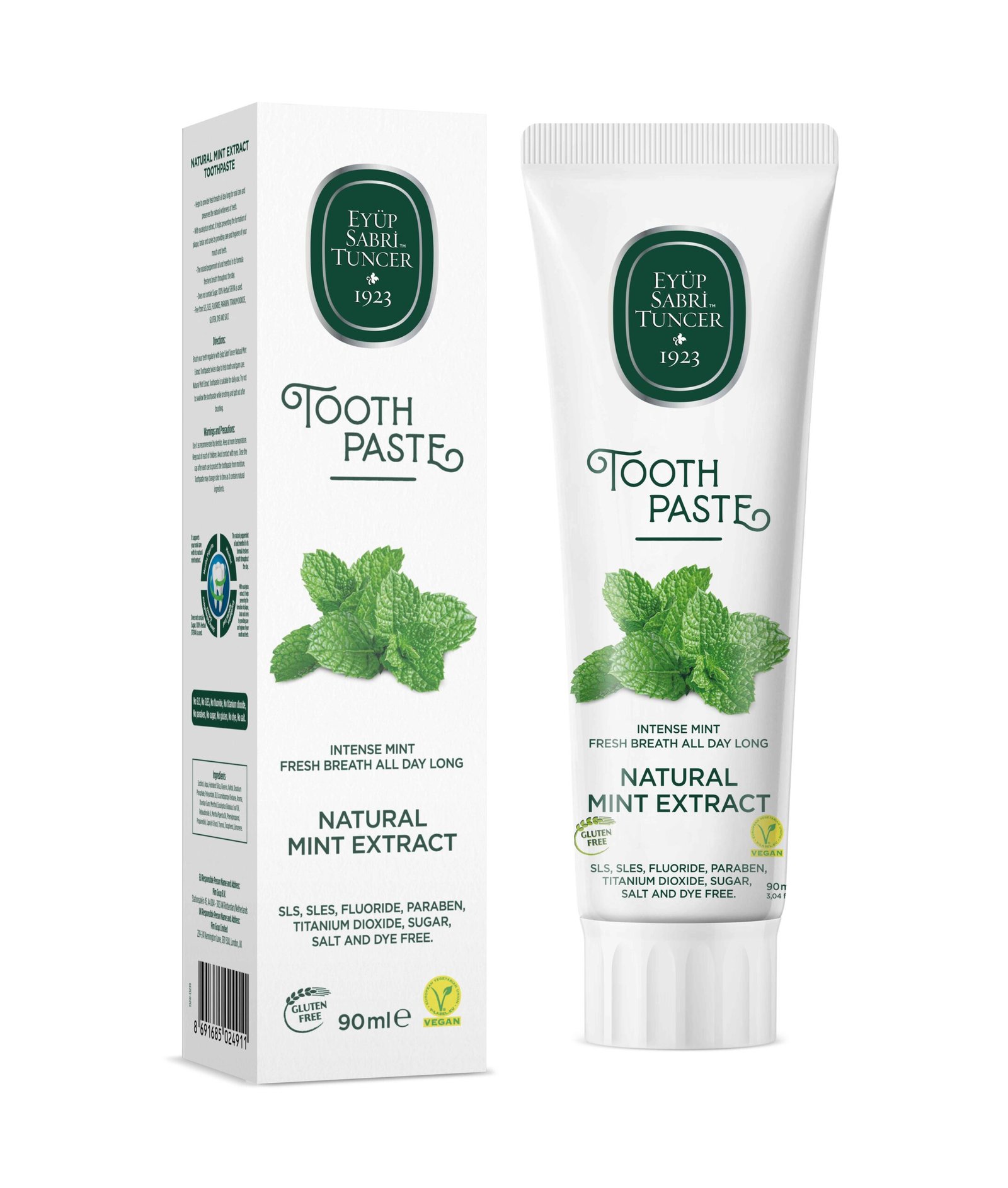 Mint-Toothpaste معجون أسنان طبيعي بالنعناع المنعش (90 مل) - الصورة 1
